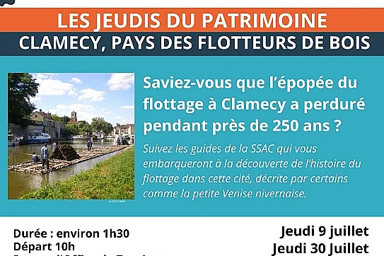 Visite commentée - Clamecy, pays des flotteurs de bois