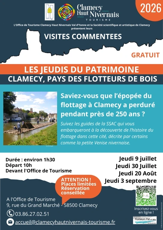 Visite commentée - Clamecy, pays des flotteurs de bois