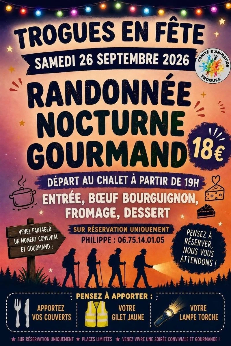 Randonnée nocturne gourmande