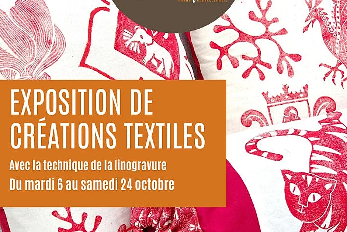 Créations textiles et linogravure : exposition