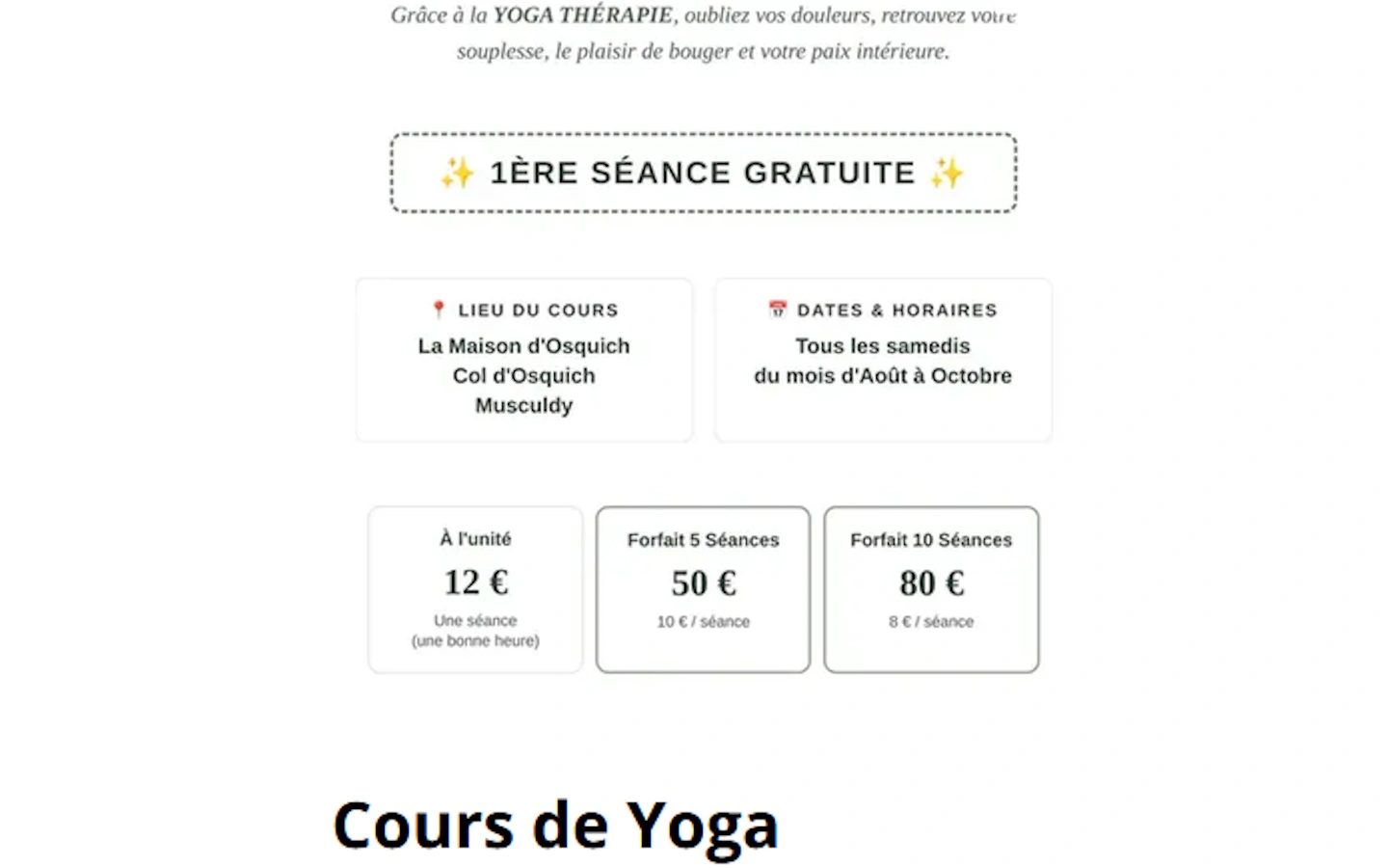 Yoga thérapie