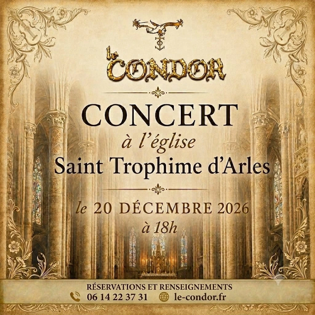 Concert du Condor à l'église Saint-Trophime