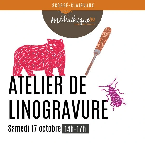 Atelier de linogravure avec Tali Graphiste