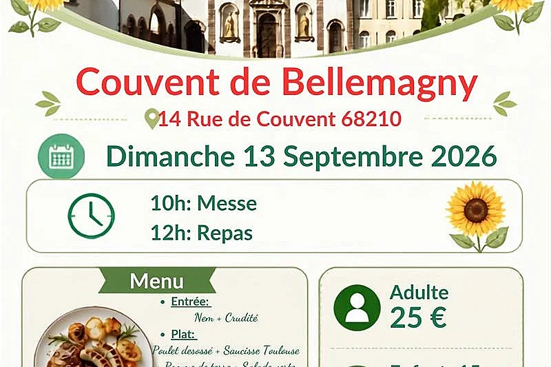 Repas de l'amitié au couvent de Bellemagny