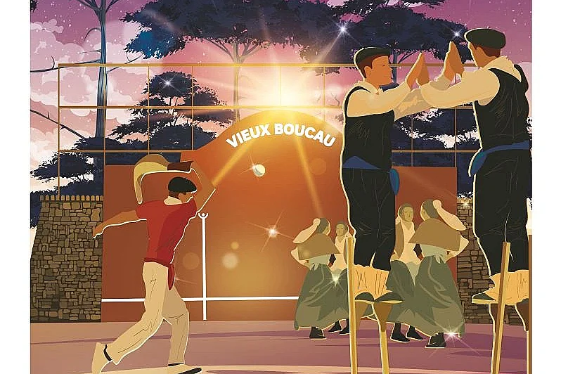 Pelote Basque et Folklore landais