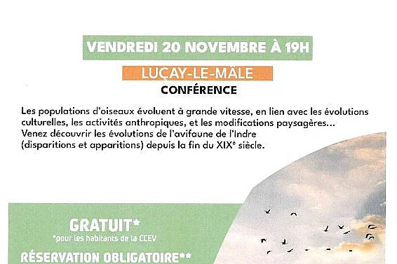 Conférence - Evolution des populations d'oiseaux