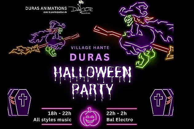 Halloween party dans le village de Duras