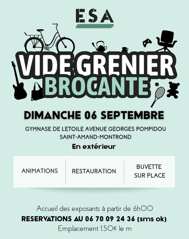 Vide-grenier - Brocante de l'Etoile Saint-Amandoise