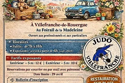 Vide-greniers  - Marché aux fleurs - Marché aux voitures
