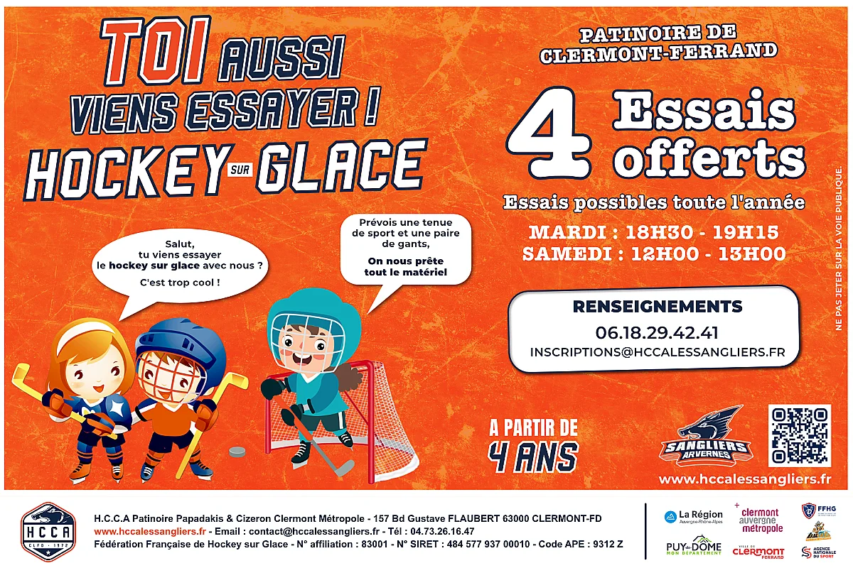 Le hockey sur glace ouvre ses portes aux enfants