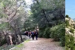 Randonnée racontée Collines du Roy d'Espagne : panorama, sablières, 