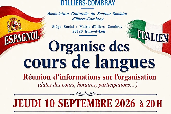 Réunion d'information sur les cours de langues étrangères