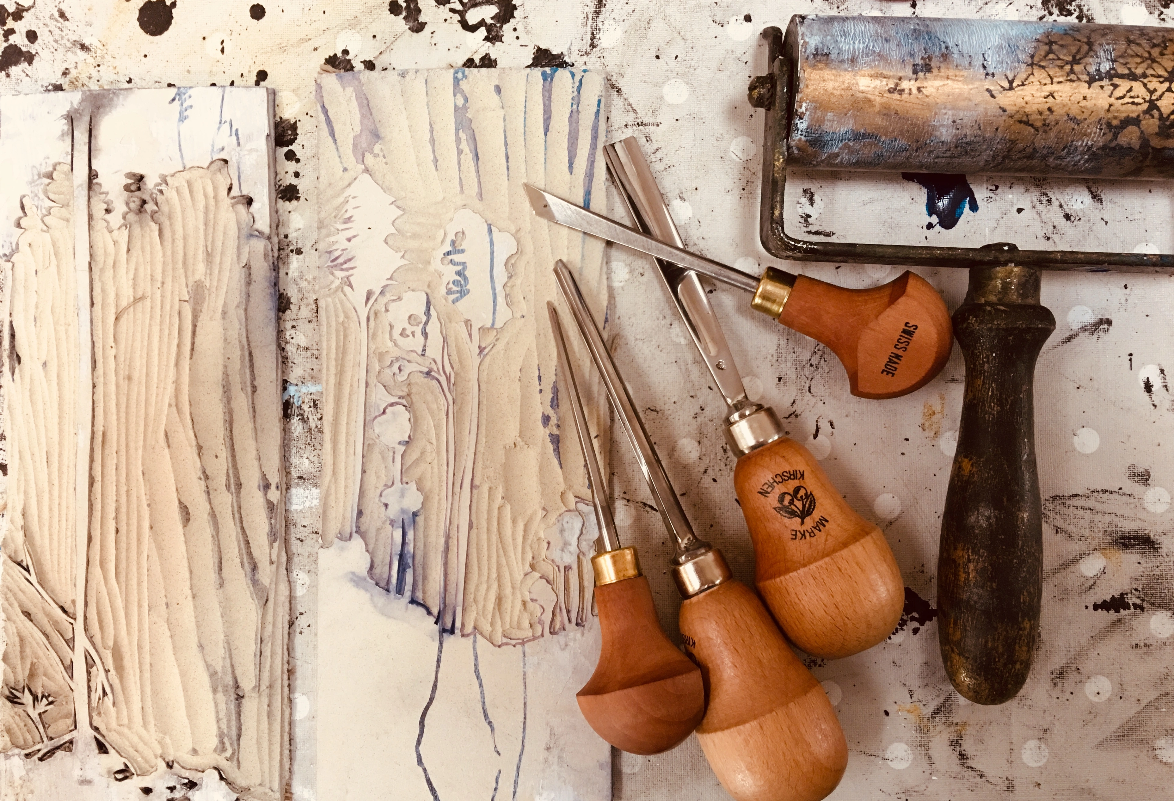 Atelier d'art - Linogravure