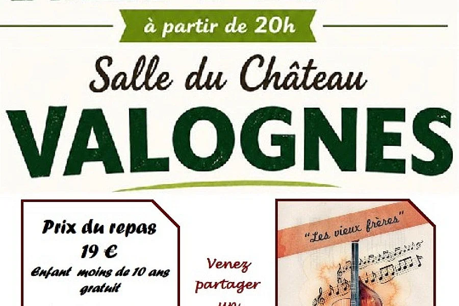 Repas avec animation