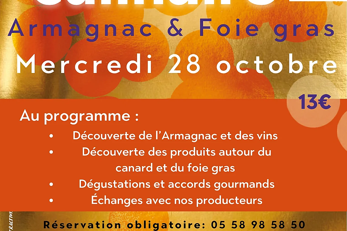 Atelier culinaire "Automnales du foie gras et de l'armagnac"