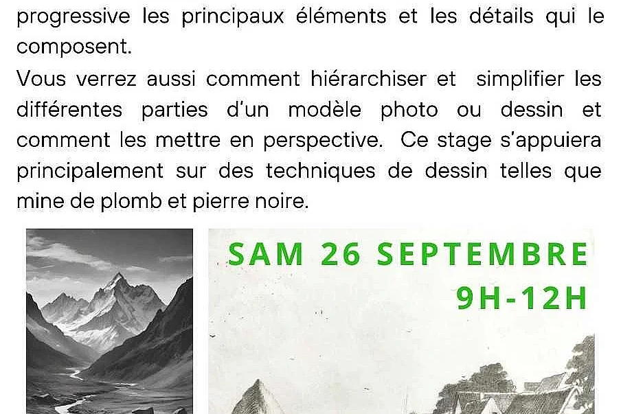 Stage dessin : Dessiner en noir & blanc par Floriane VIRGO