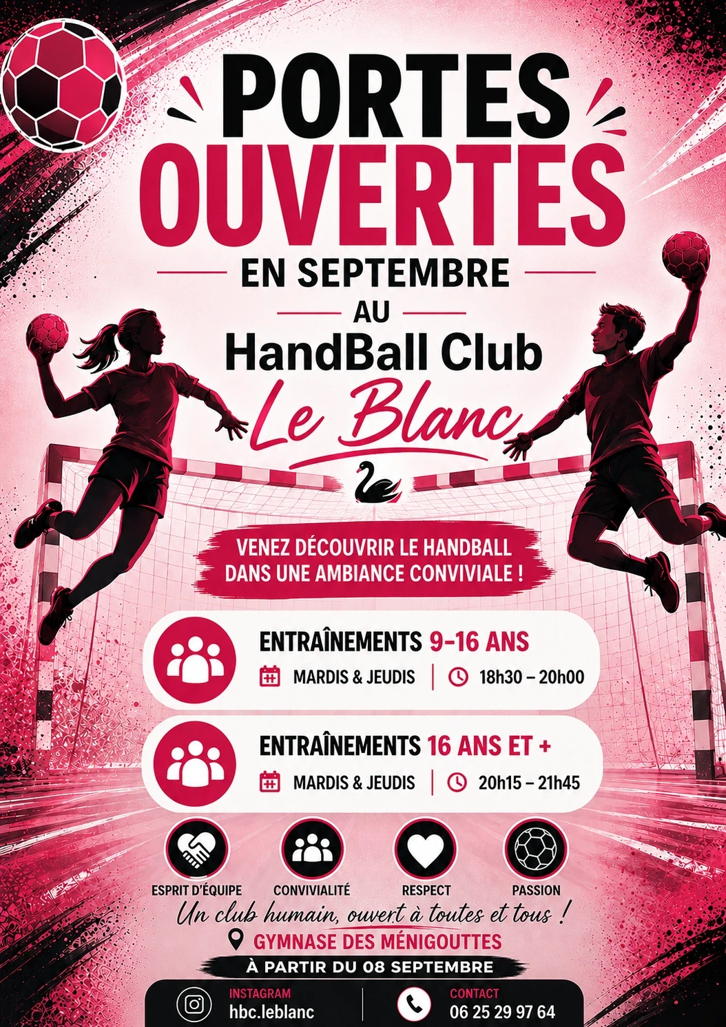 Portes ouvertes aux entraînements de Septembre !