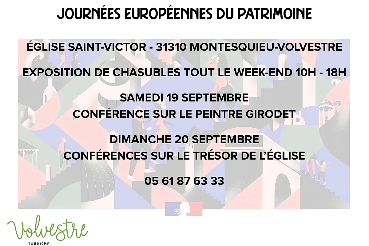 JOURNÉEES EUROPÉENNES DU PATRIMOINE : MONTESQUIEU-VOLVESTRE CONFERENCES ET EXPOSITIONS