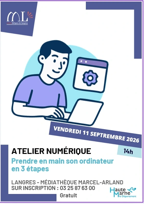 Atelier numérique - Prendre en main son nouvel ordinateur en 3 étapes simples