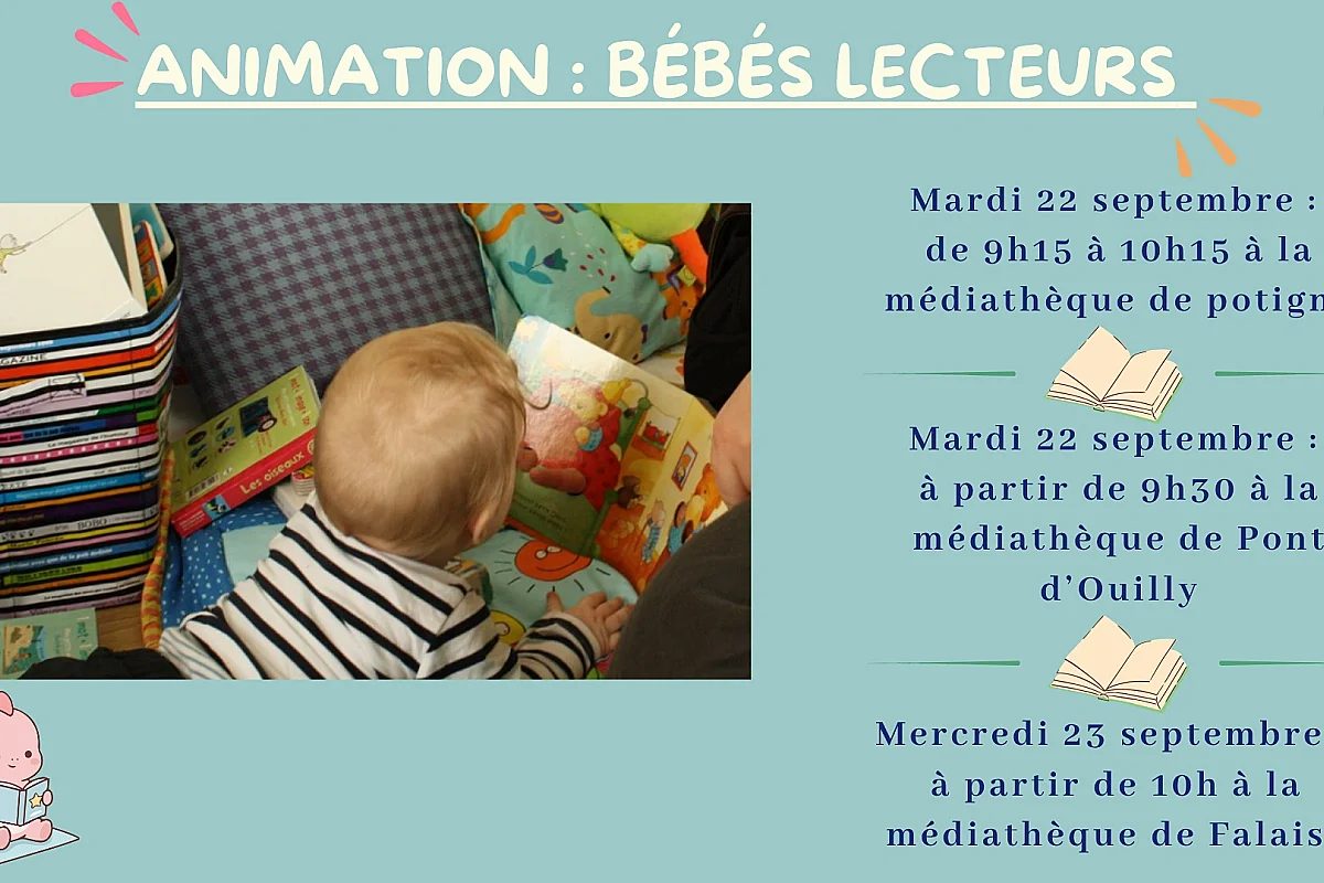 Animation Bébés Lecteurs à la bibliothèque de Potigny