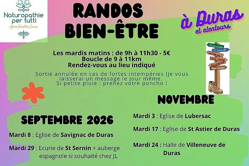 Rando marche sportive autour de Duras