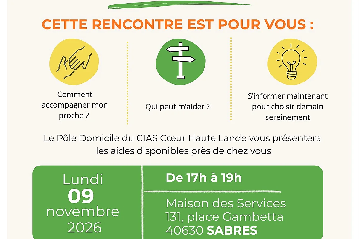 Réunion d'information - Fragilité, autonomie, aides : parlons-en !