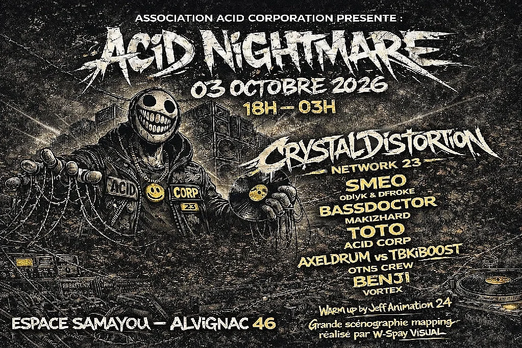 Concert électro - Acid Nightmare