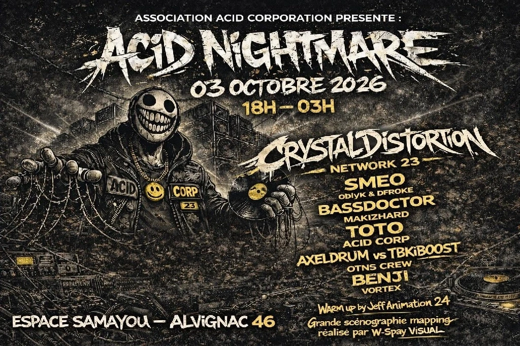 Concert électro - Acid Nightmare