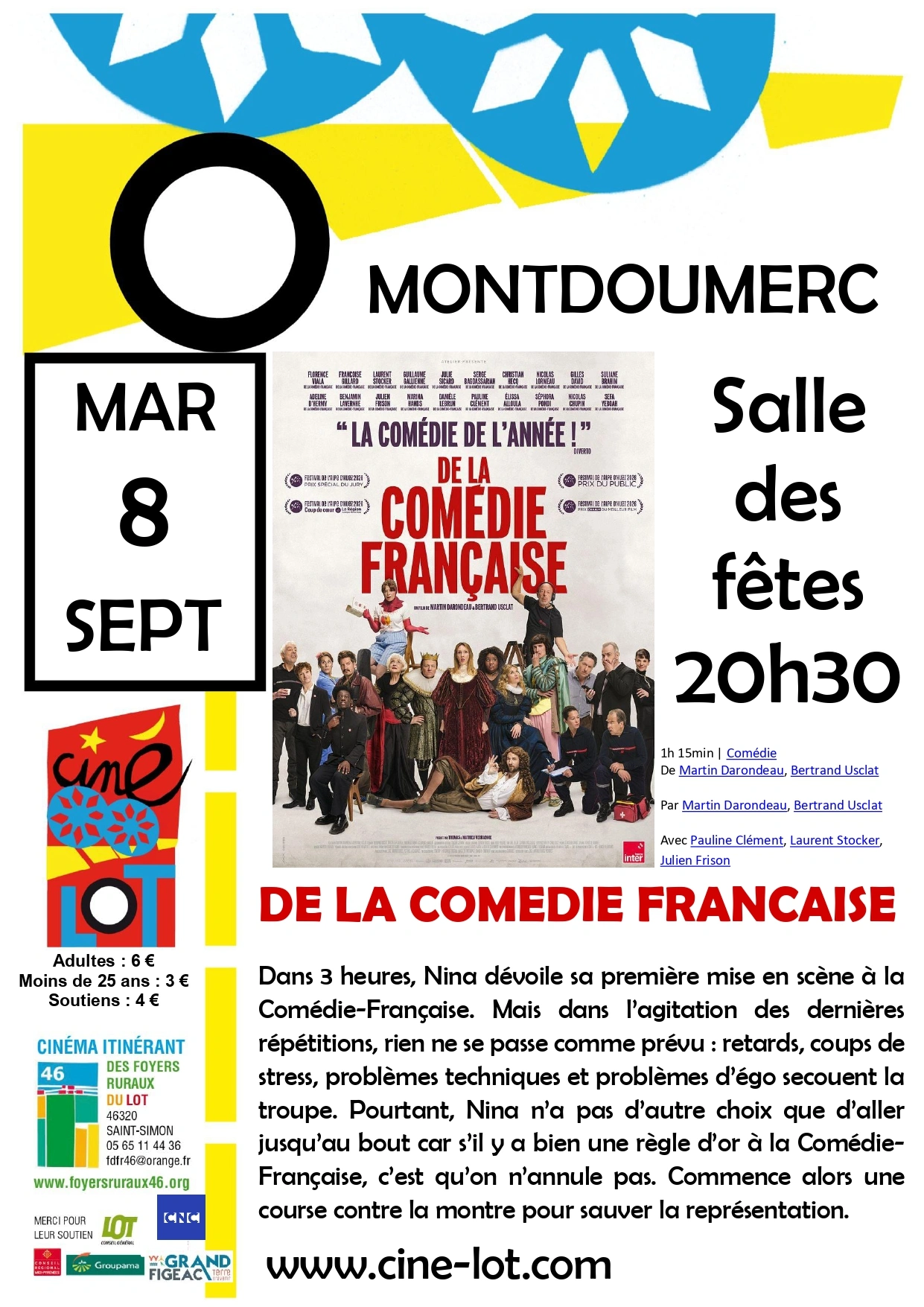 Ciné-Lot : "De la Comédie française"