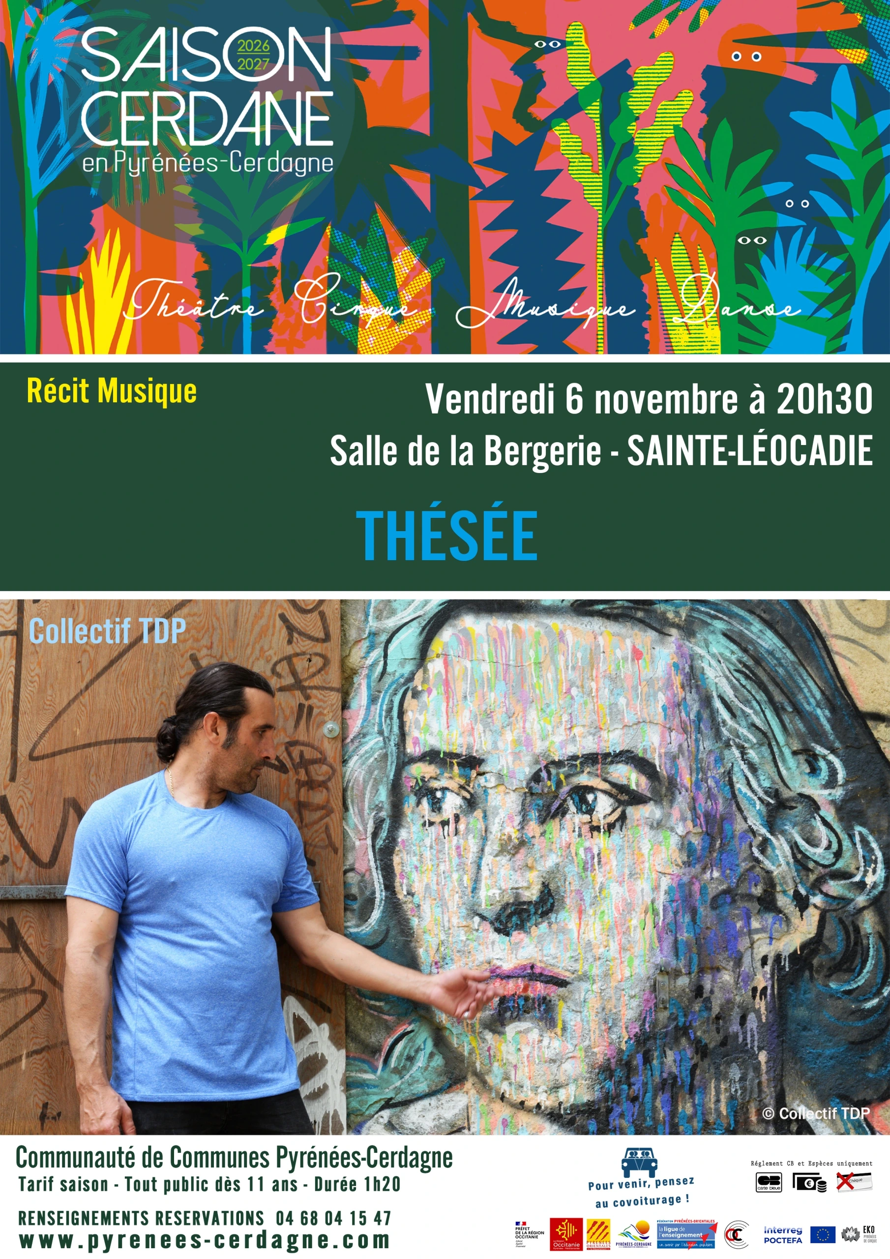 SAISON CERDANE - THÉSÉE – COLLECTIF TDP: RECIT - MUSIQUE