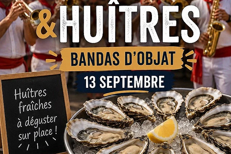 Marché dominical Le Corrézium : bandas & huîtres