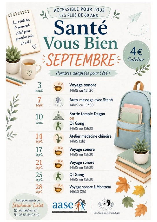 Atelier Seniors : auto-massage