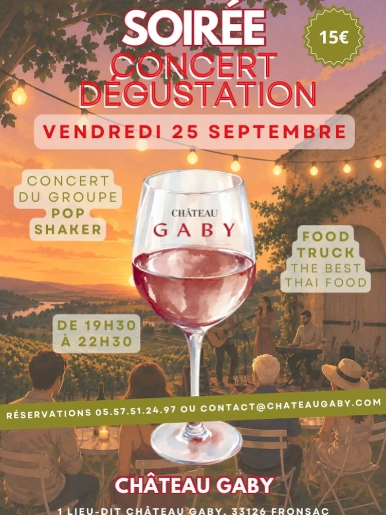 Soiré concert et dégustation au Château Gaby
