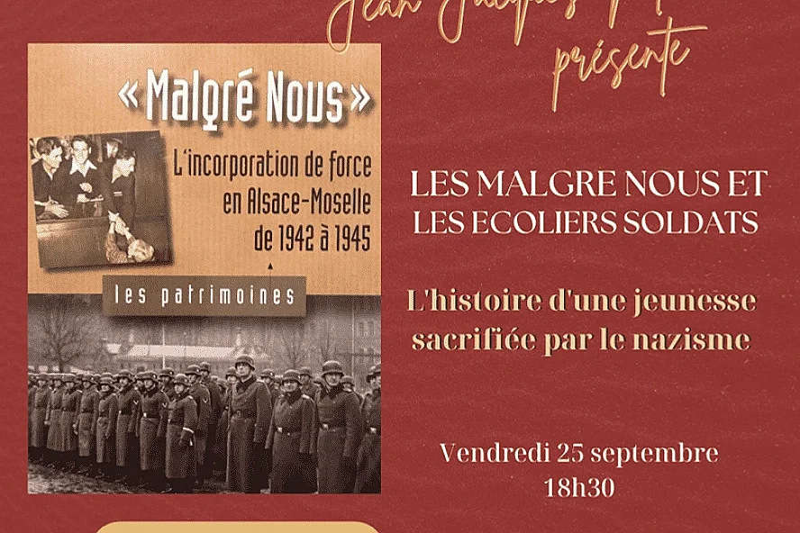 Jean-Jacques Mouraux présente Les Malgré nous et les écoliers soldats