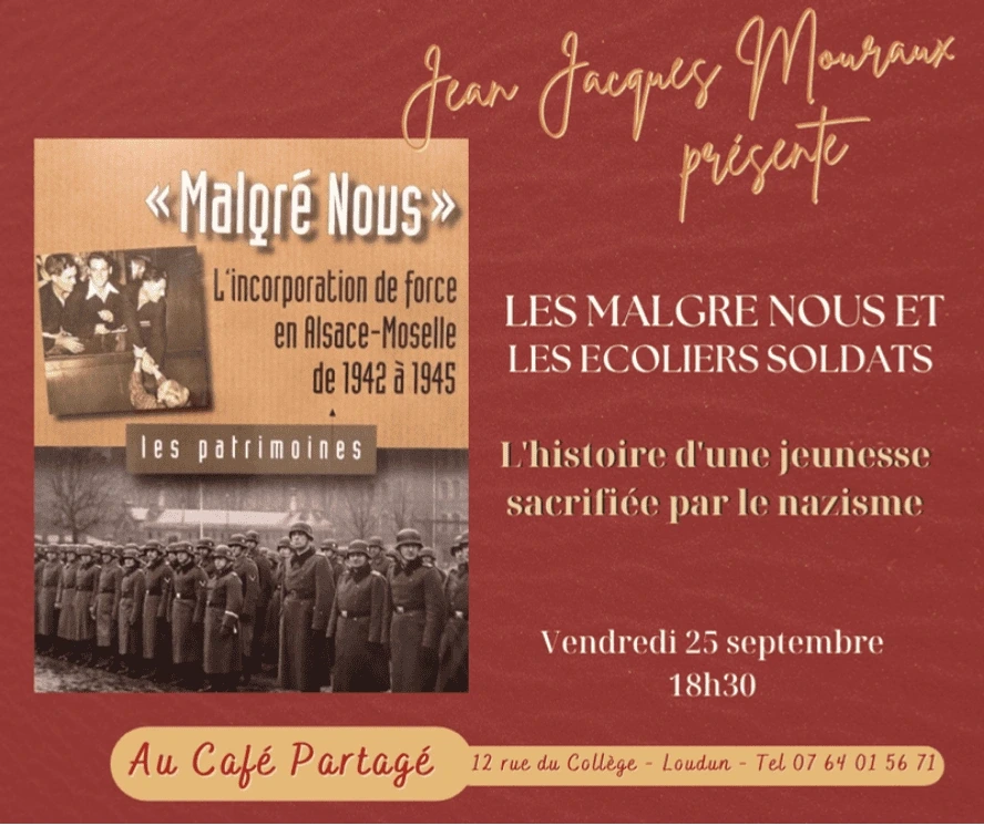Jean-Jacques Mouraux présente Les Malgré nous et les écoliers soldats
