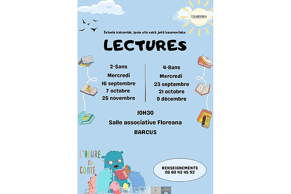 L'heure du conte 4-8 ans