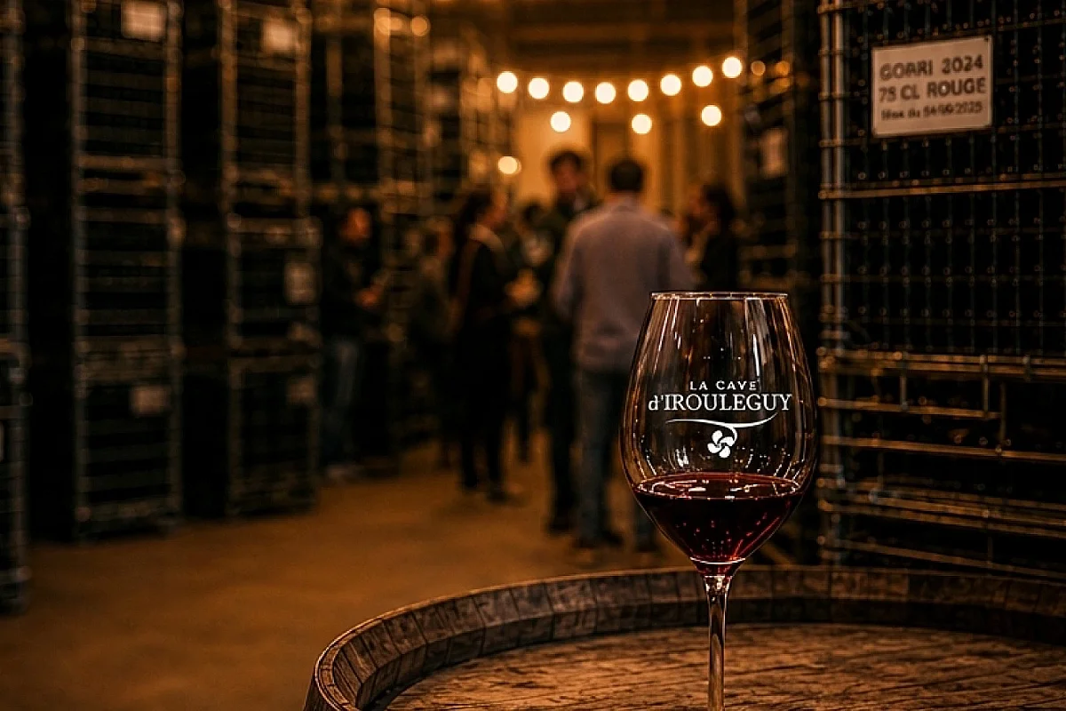 Apéro-vendange à la Cave d'Irouléguy