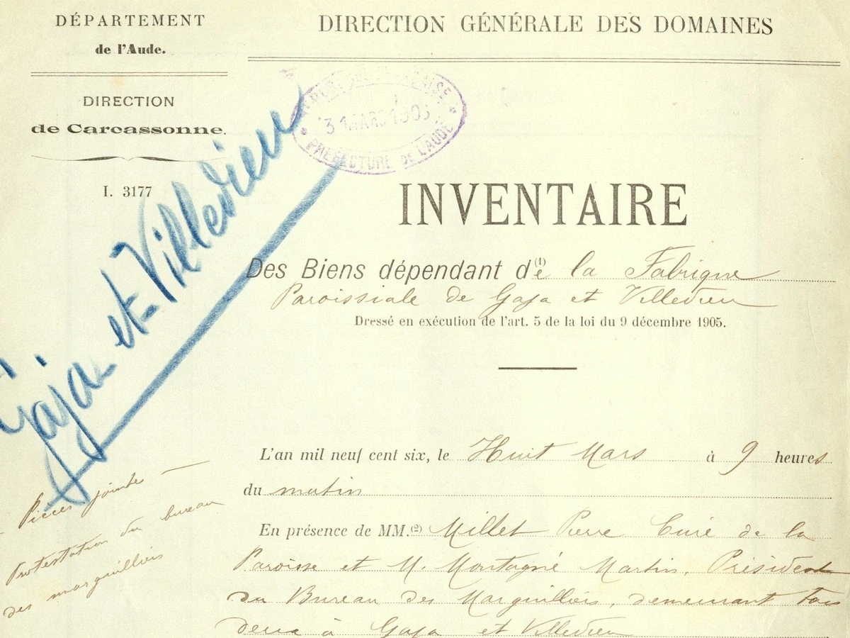 LES ARCHIVES CULTUELLES, DE L’ANCIEN RÉGIME À AUJOURD’HUI