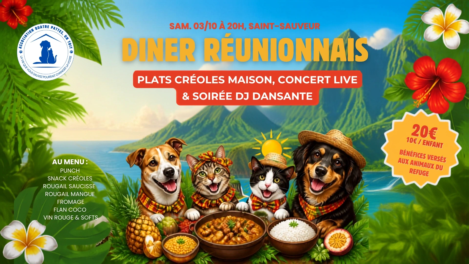 Repas dansant Réunionais