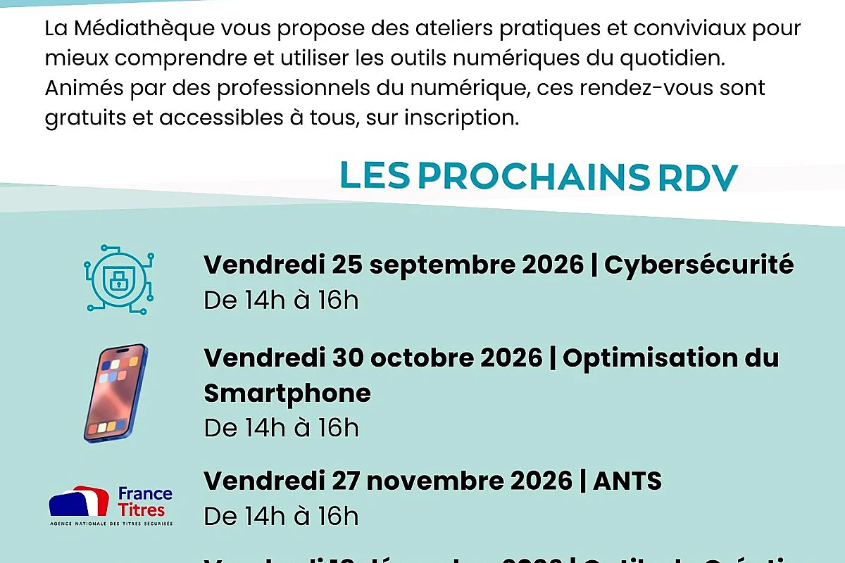 Les RDV du numérique à la mediathéque