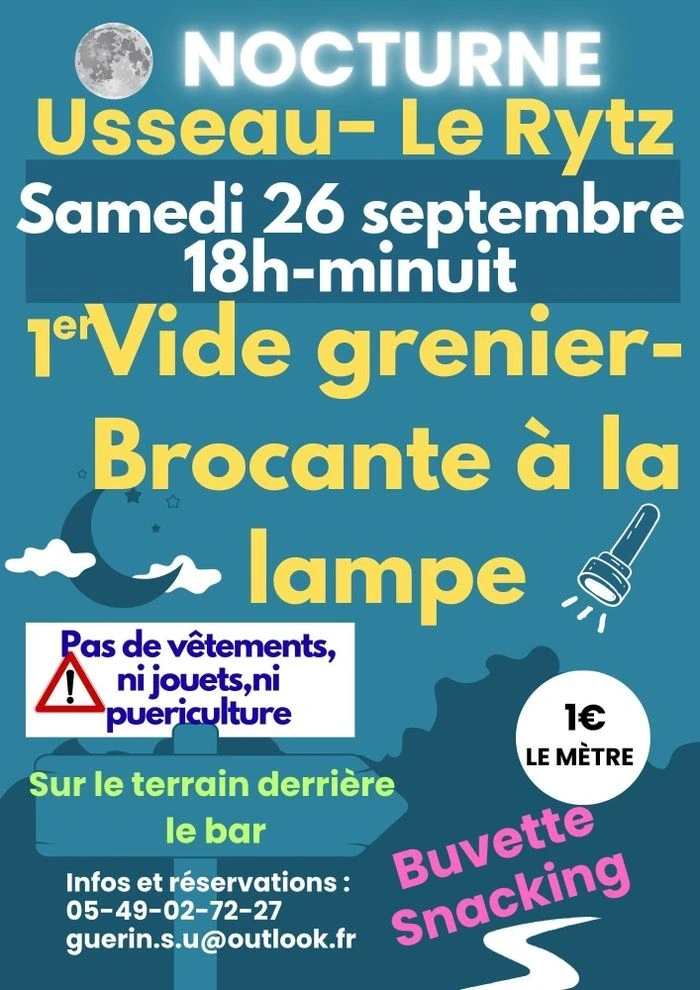 Vide grenier brocante à la lampe