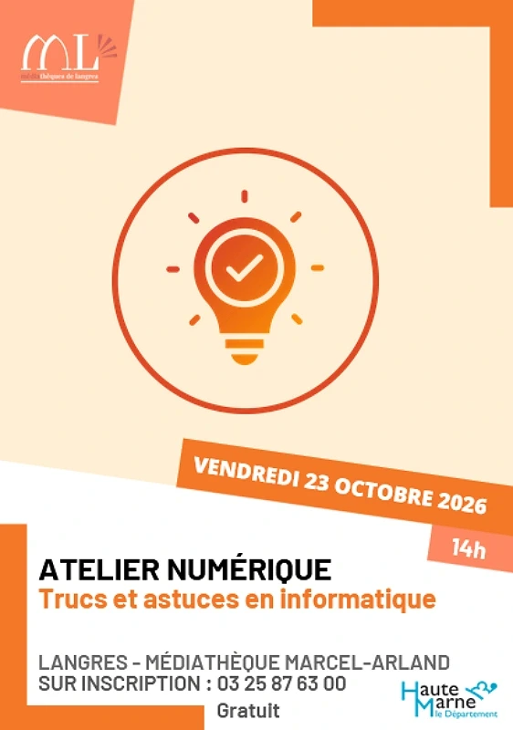 Atelier numérique - L'informatique ? Plus simple qu'il n'y paraît !
