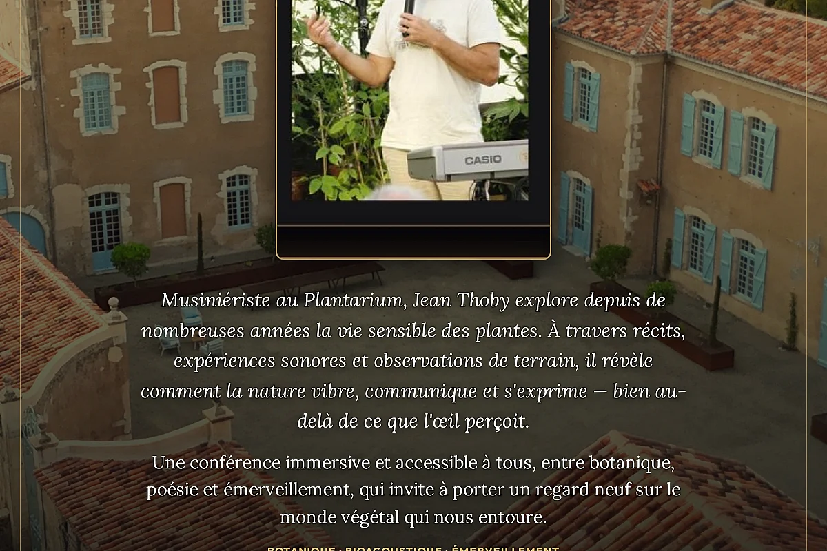 Conférence : Musique des Plantes de Jean Thoby