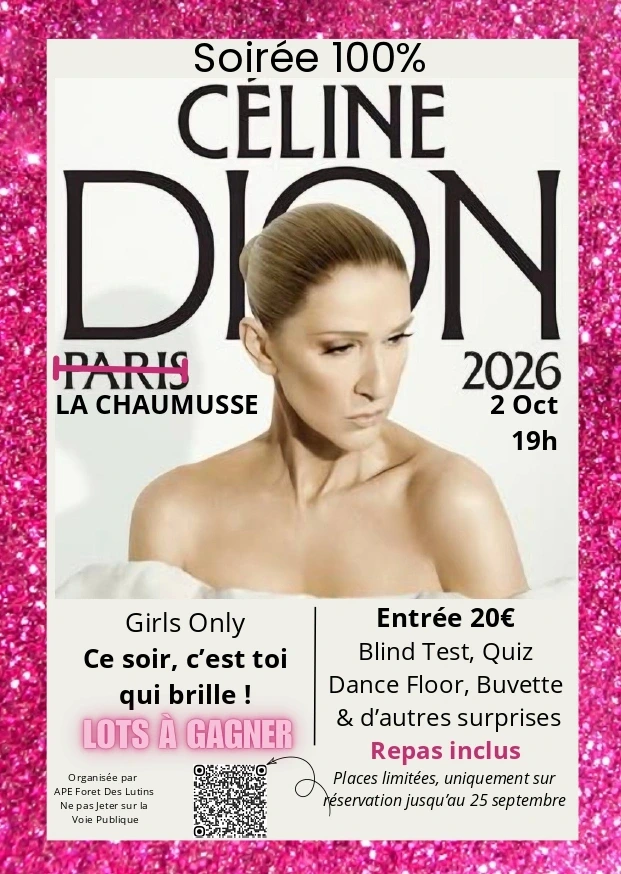 Soirée 100% Céline Dion - girls only