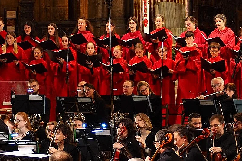 Concert avec 80 choristes à la cathédrale de Metz