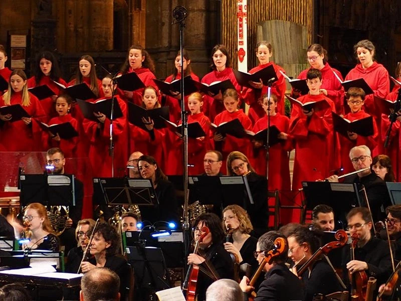 Concert avec 80 choristes à la cathédrale de Metz