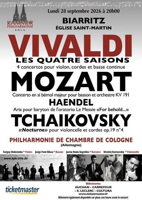 Concert Chambre Philarmonique Cologne