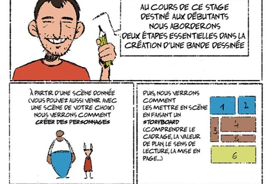 Stage dessin : Initiation à la BD par Floriane VIRGO
