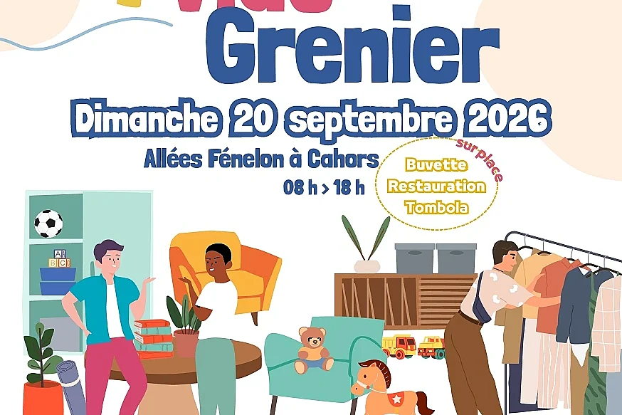 1er vide-greniers du COS Grand Cahors