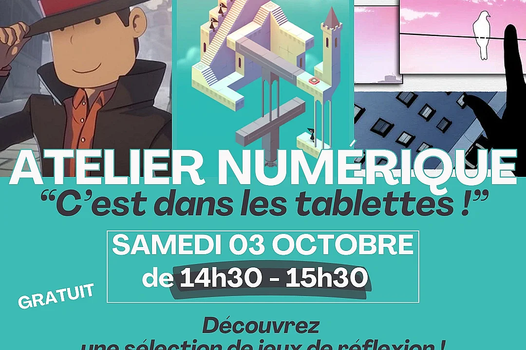 Atelier numérique «C’est dans les tablettes»